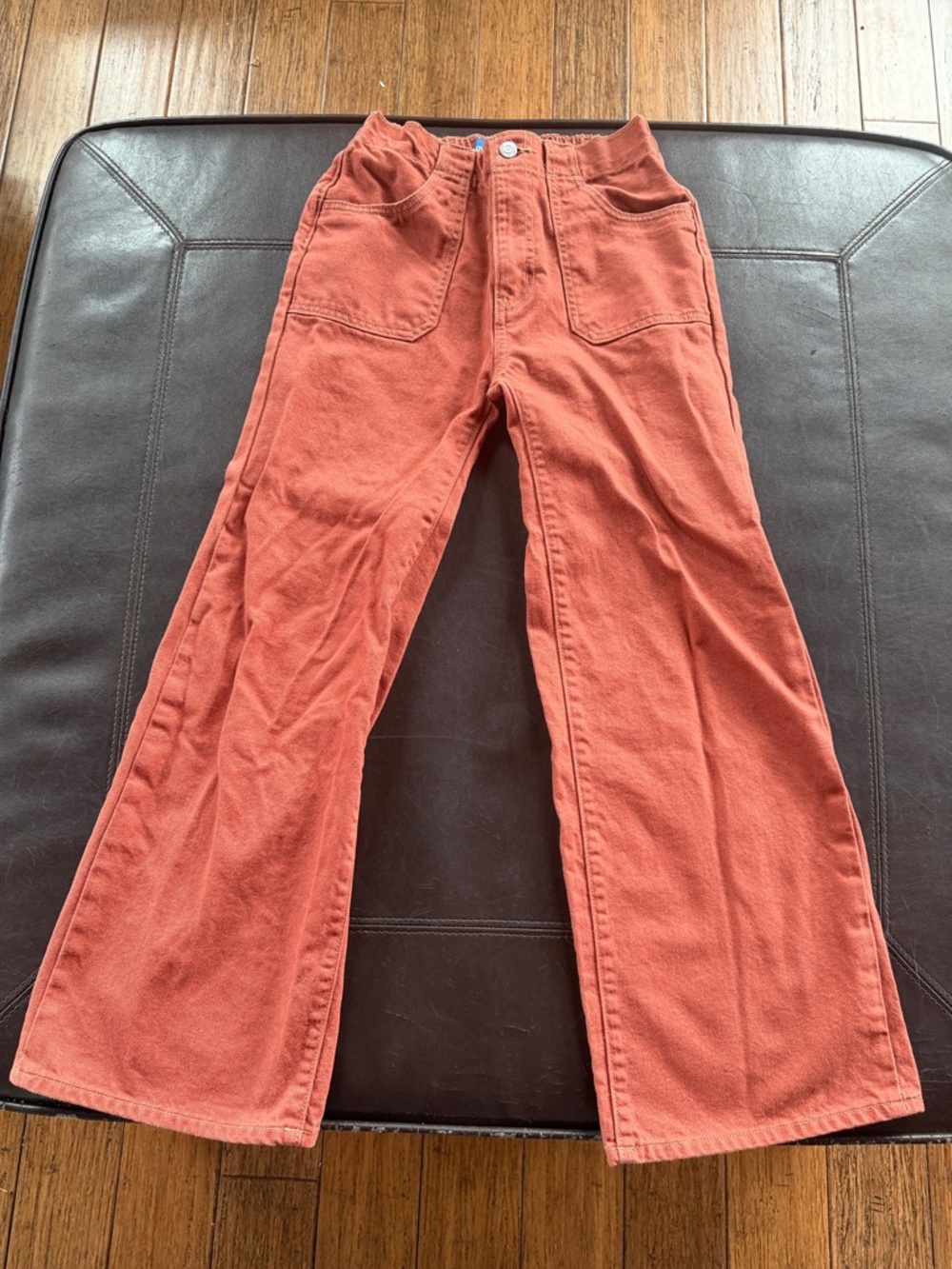 Old Navy Rust Orange High Rise Baggy Wide Leg Built-In Tough Pants (Size XL 12)